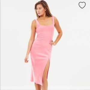 hibiscus islands midi dress ivory